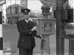 The Police call box at the Memorial c1960